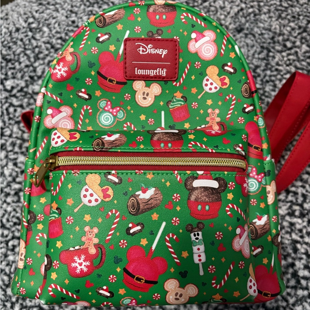 Loungefly Disney Green Holiday Backpack